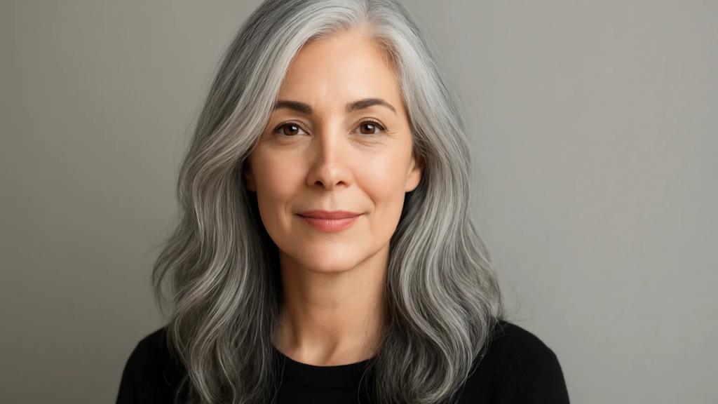 transição cabelo branco