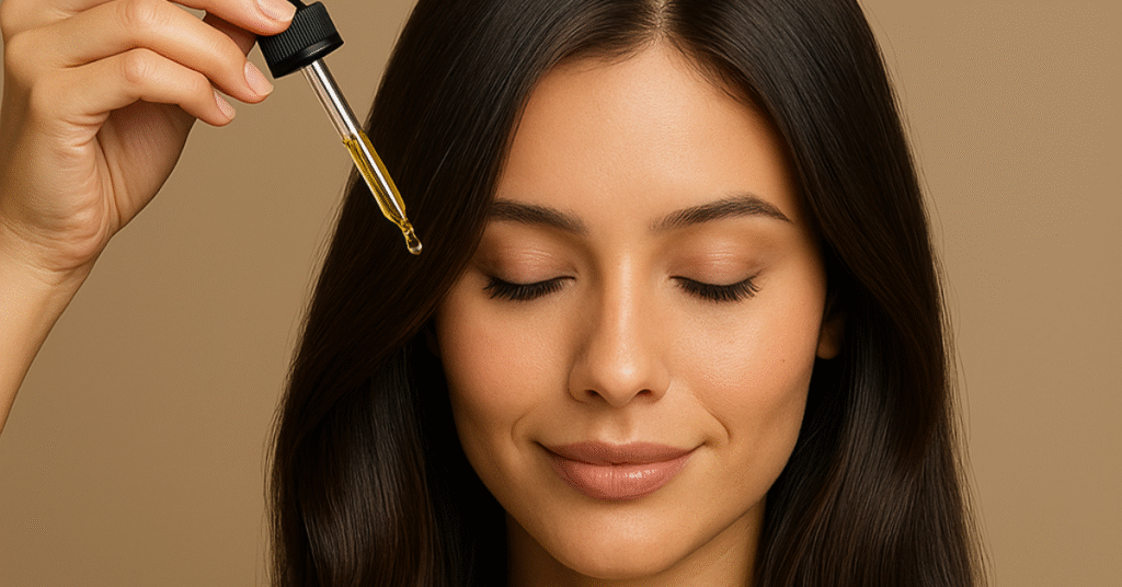 óleo de rícino no cabelo